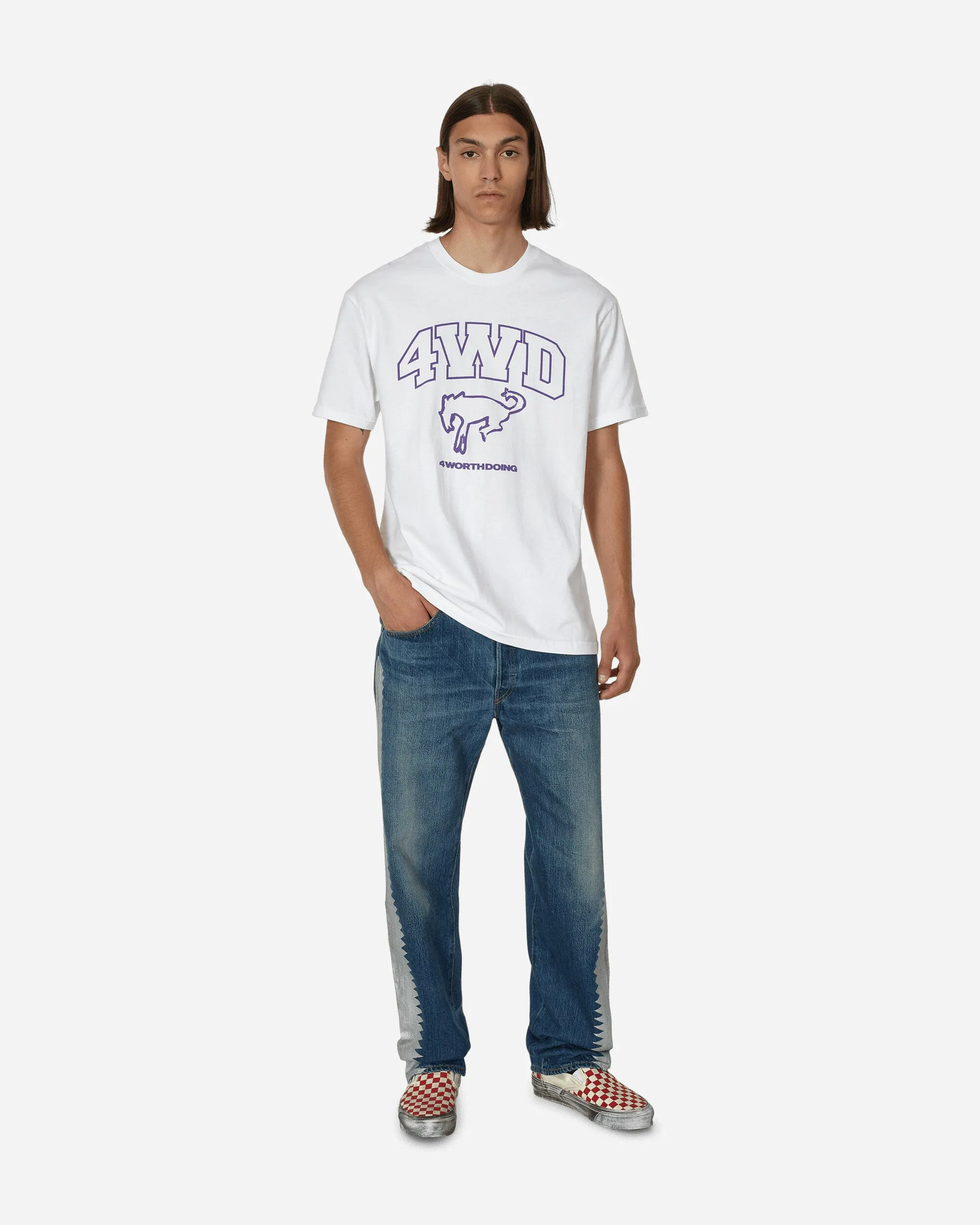 T-shirt Blanc avec Mascotte Cheval
