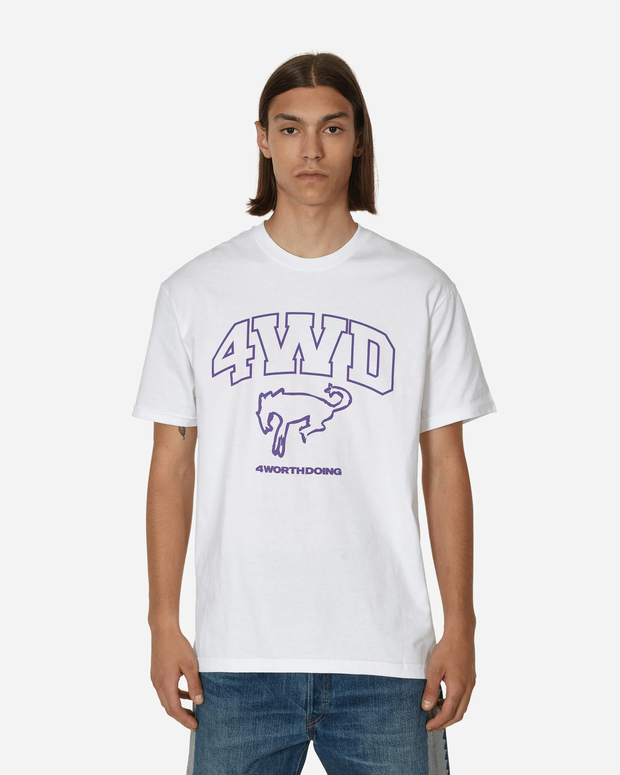 T-shirt Blanc avec Mascotte Cheval