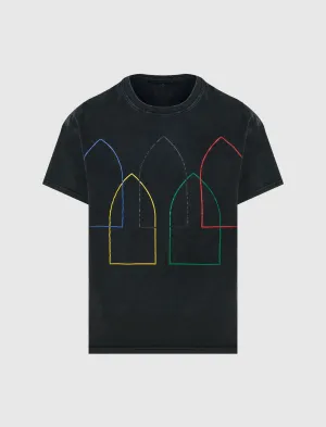 CHEMISE À MANCHES COURTES ENTRECROISÉES