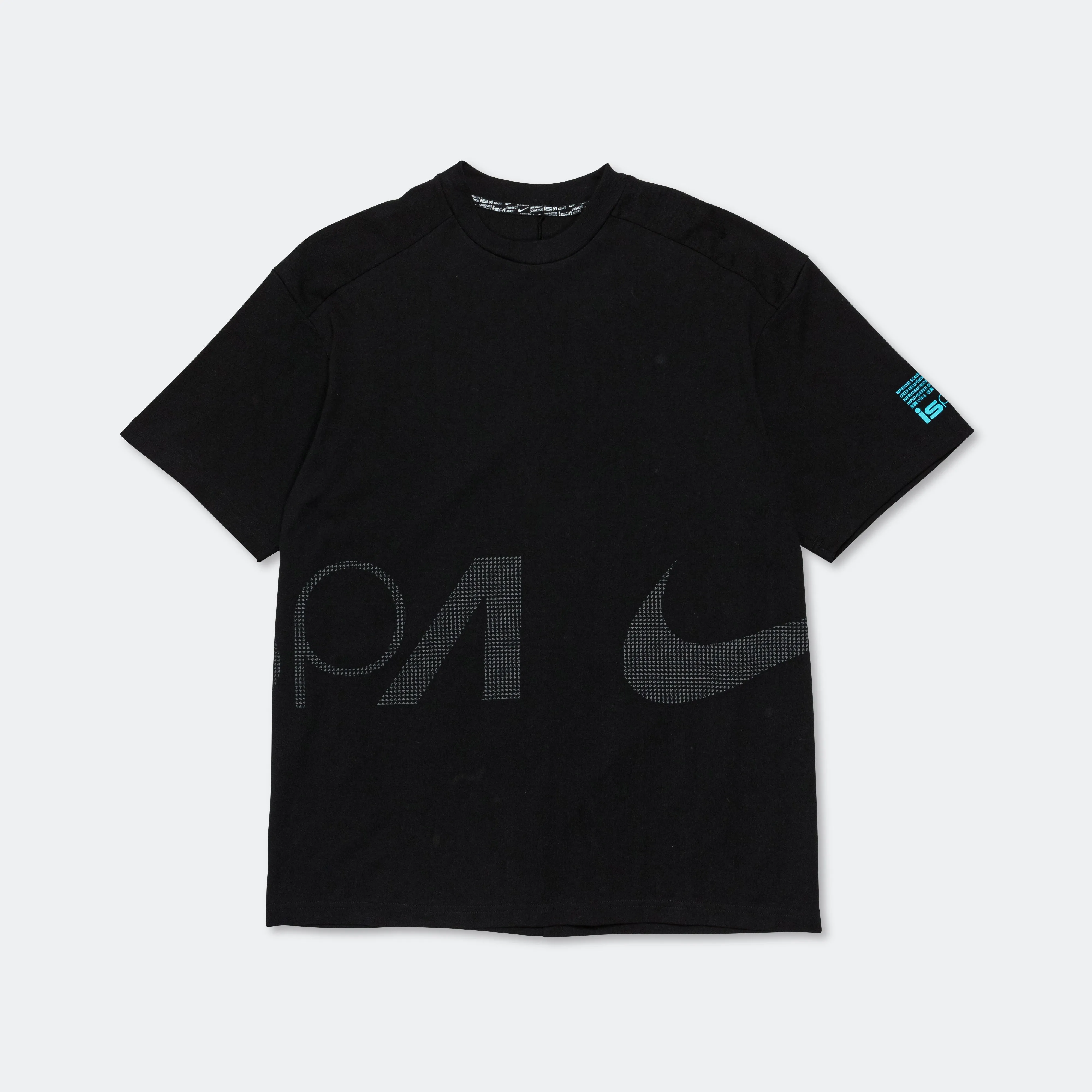 T-shirt ISPA SS - Noir/Bleu Baltique