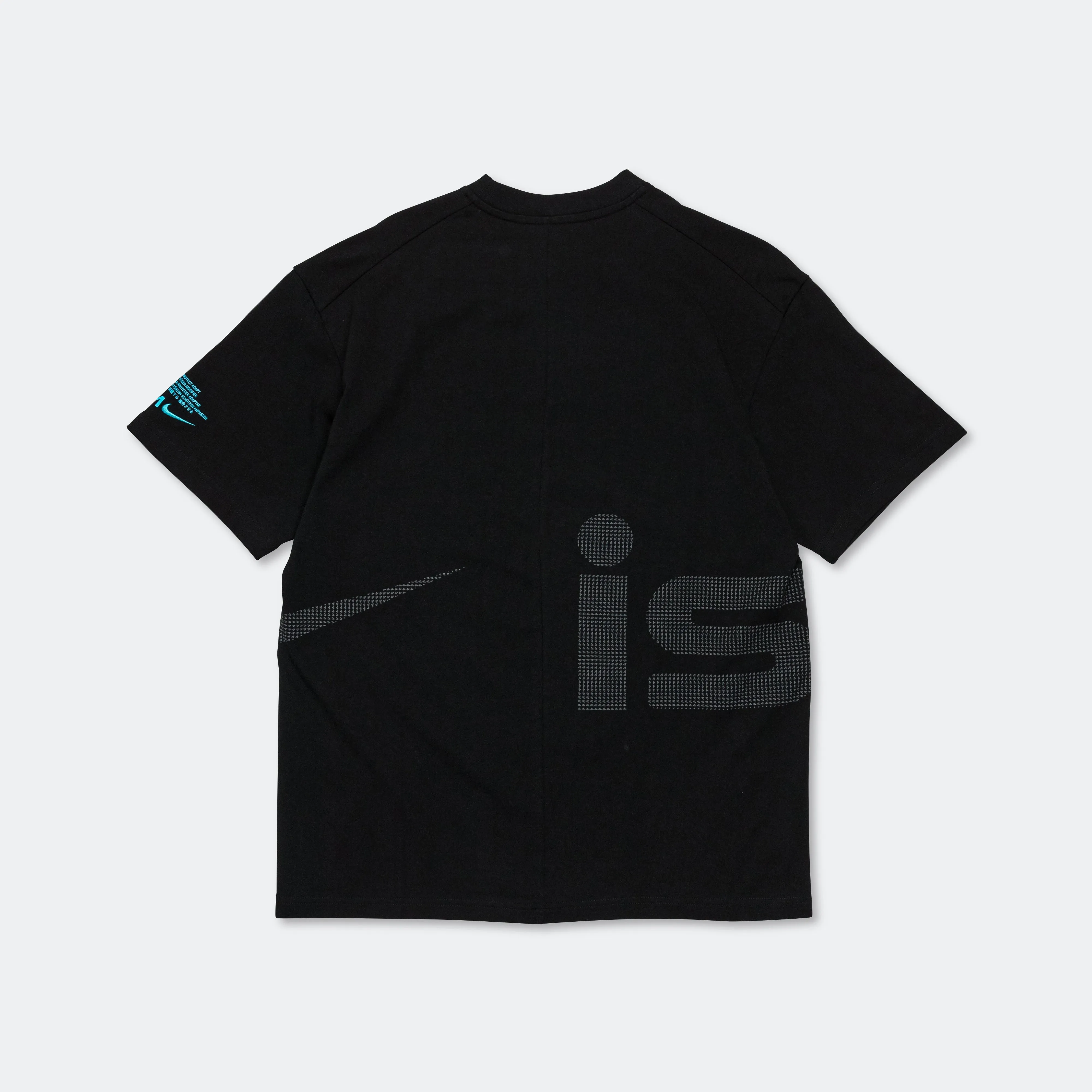 T-shirt ISPA SS - Noir/Bleu Baltique