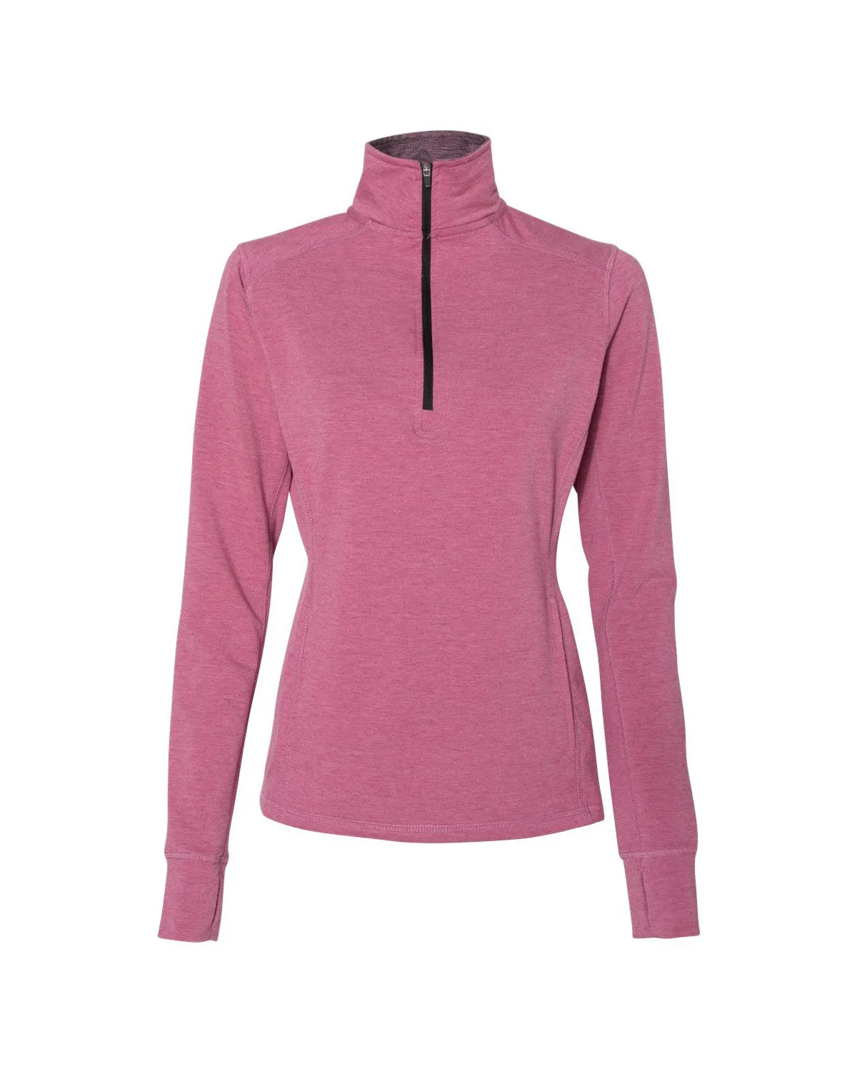 J America JA8433 Pull pour femmes Omega à stretch avec zip quart