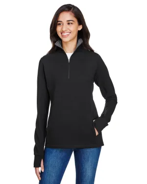 J America JA8433 Pull pour femmes Omega à stretch avec zip quart