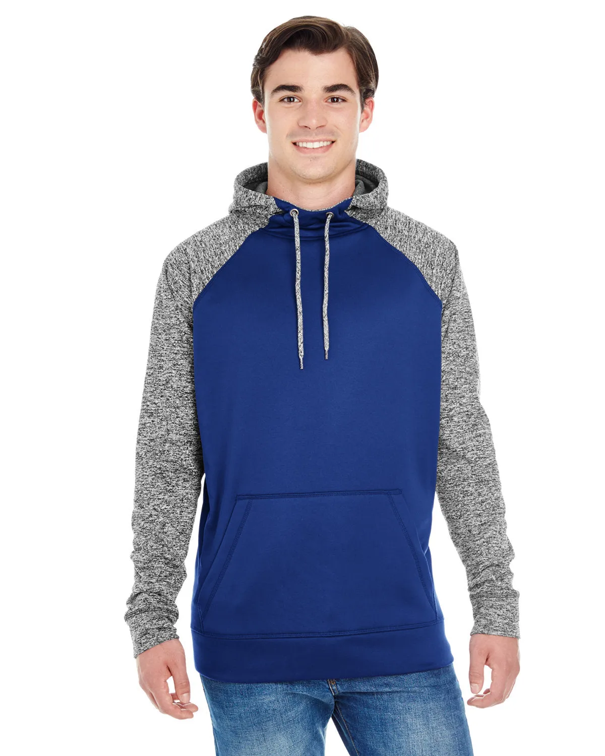 J America JA8612 Pull à capuche adulte à motifs colorés cosmiques