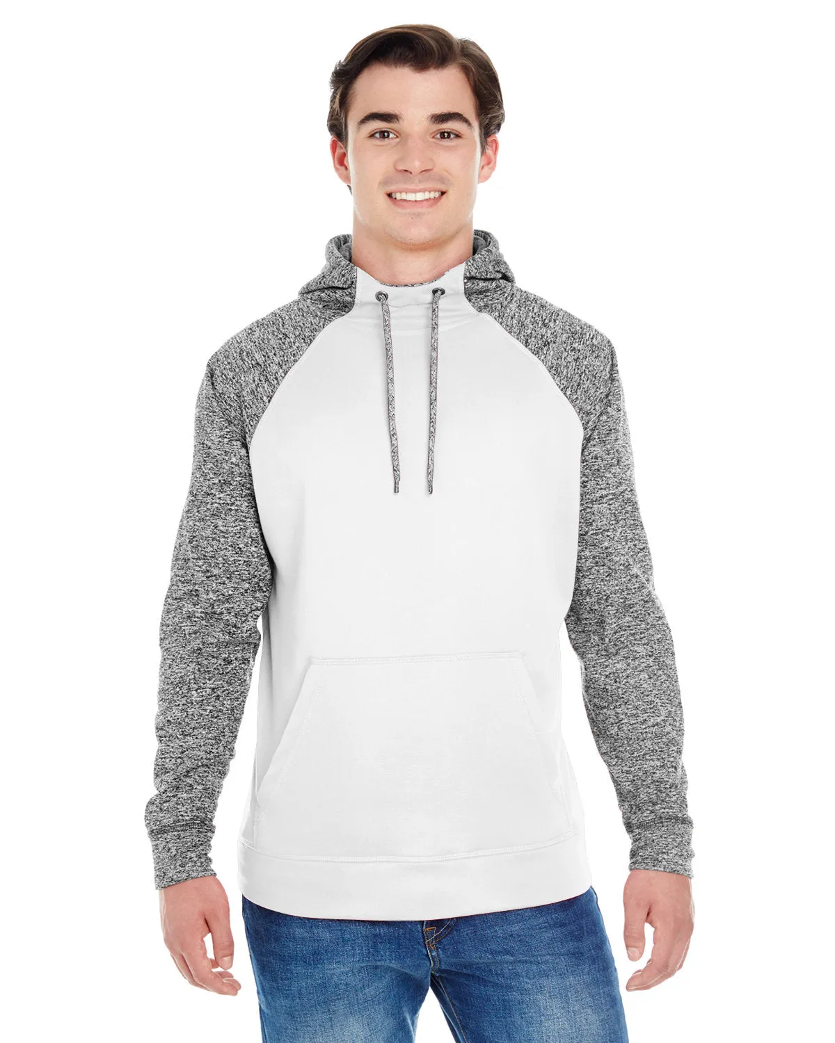 J America JA8612 Pull à capuche adulte à motifs colorés cosmiques