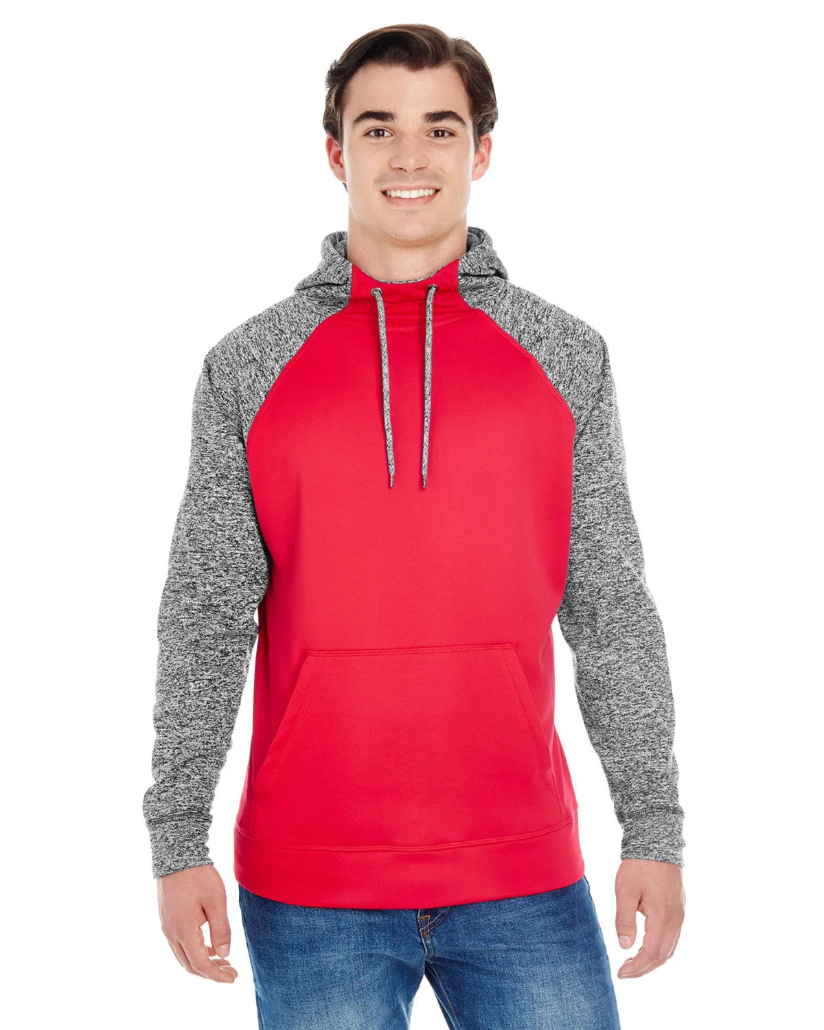 J America JA8612 Pull à capuche adulte à motifs colorés cosmiques