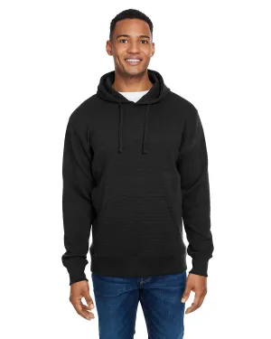 J America JA8706 Pull à capuche en polaire à effet ripple