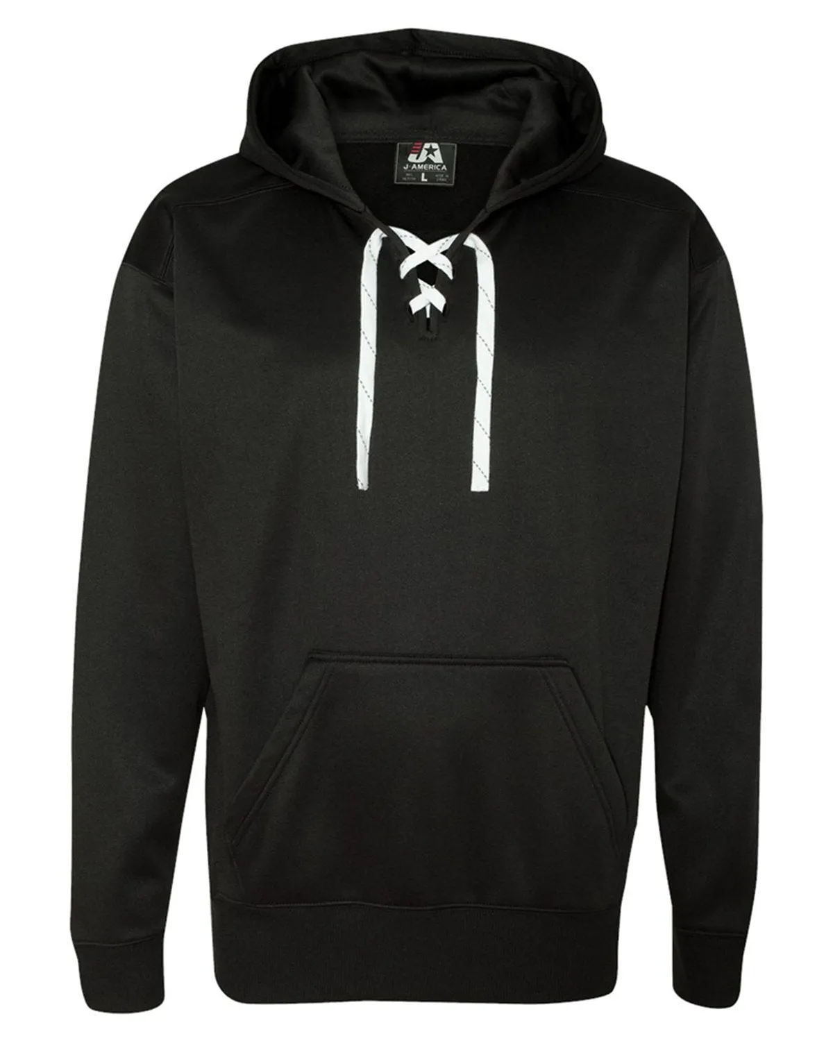 J America JA8833 Sweat à capuche sport pour adulte avec lacets en poly