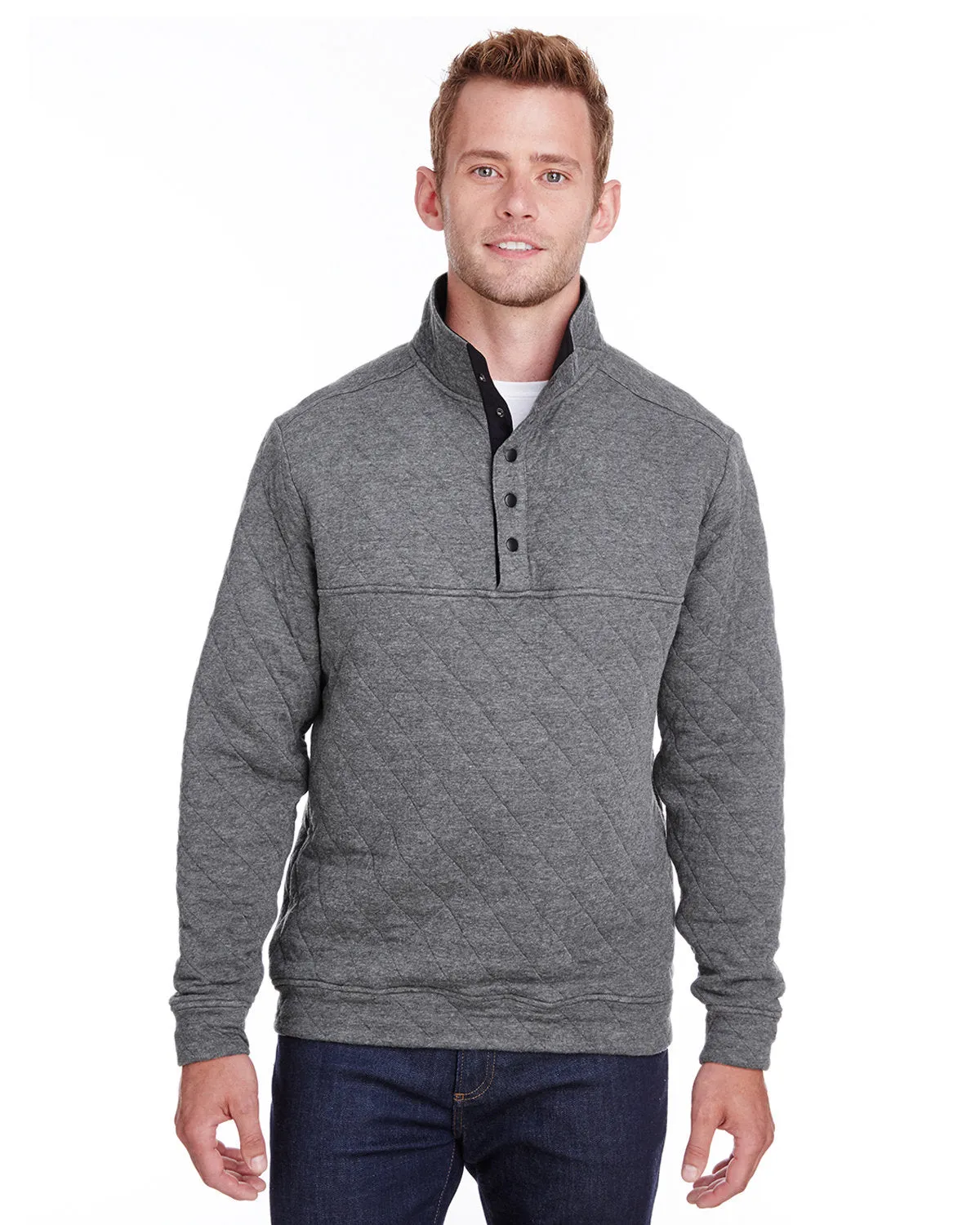 J America JA8890 Pull-over matelassé adulte à boutons-pression