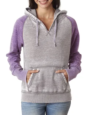J America JA8926 Pull à capuche contrasté Zen pour femmes