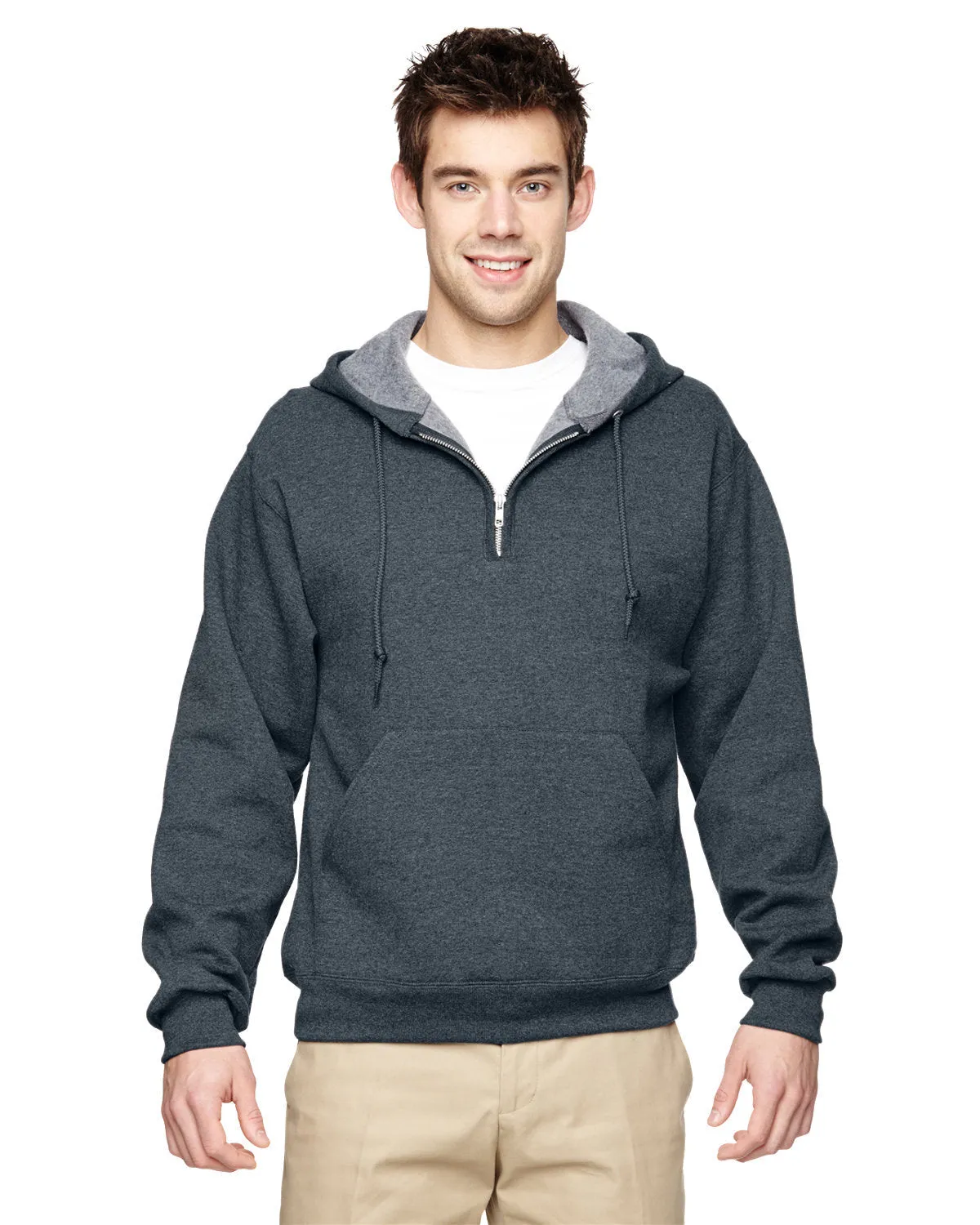 Jerzees 994MR Pull à capuche adulte en polaire NuBlend avec fermeture quart de zip