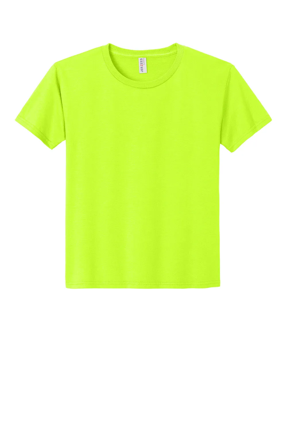 T-shirt classique pour jeunes Jerzees à manches courtes et col rond - Vert sécurité