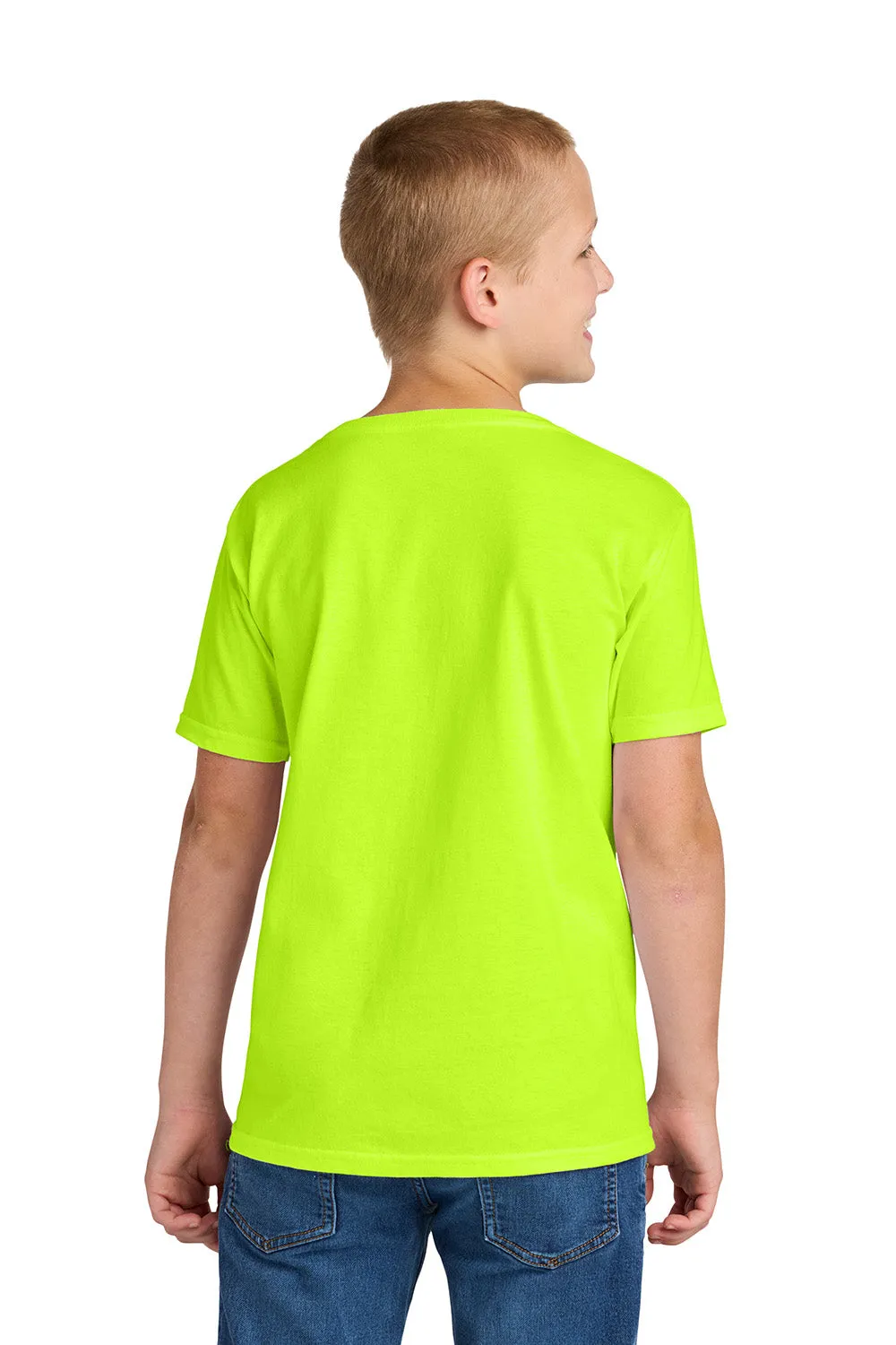 T-shirt classique pour jeunes Jerzees à manches courtes et col rond - Vert sécurité