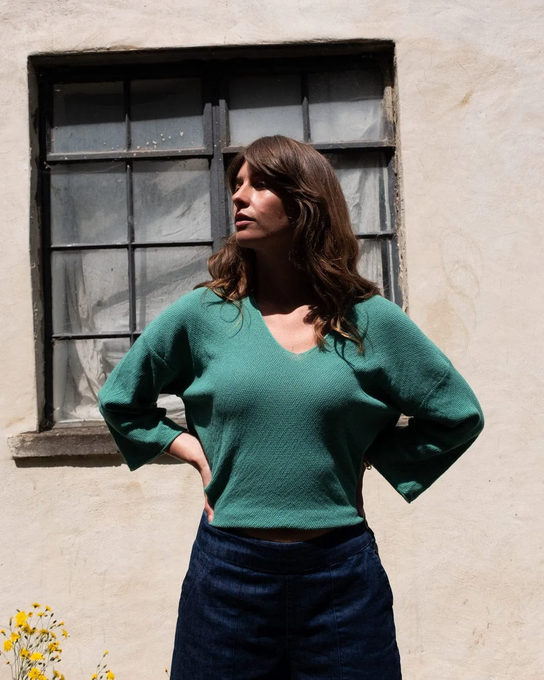Pull décontracté en coton pour femmes Jody | Menthe