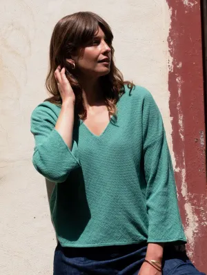 Pull décontracté en coton pour femmes Jody | Menthe