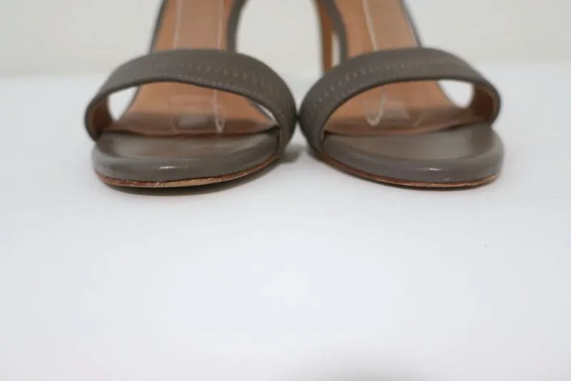 Sandales Joie Elaine Gray en élastique et cuir à brides croisées taille 38.5 à bout ouvert et talon