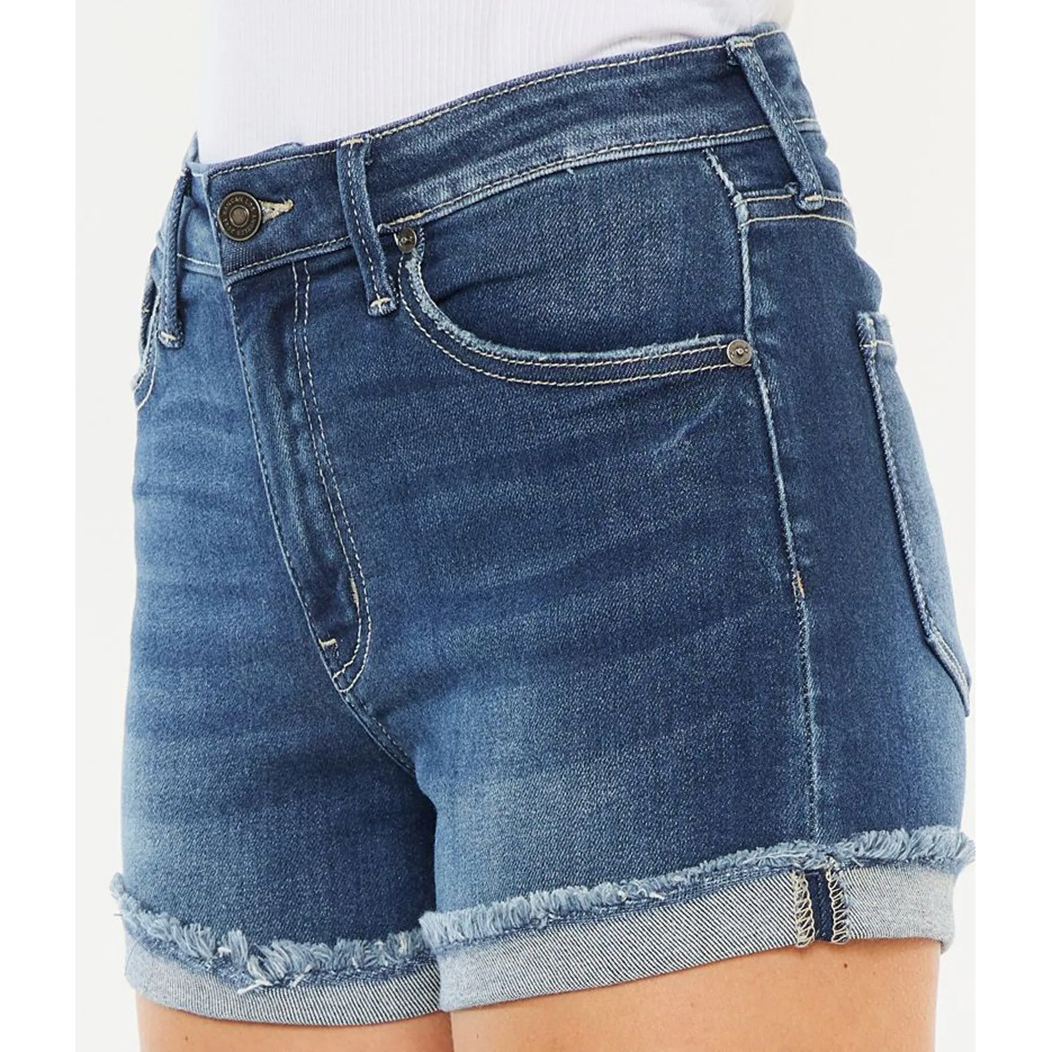 Shorts Femme KanCan à Haute Taille