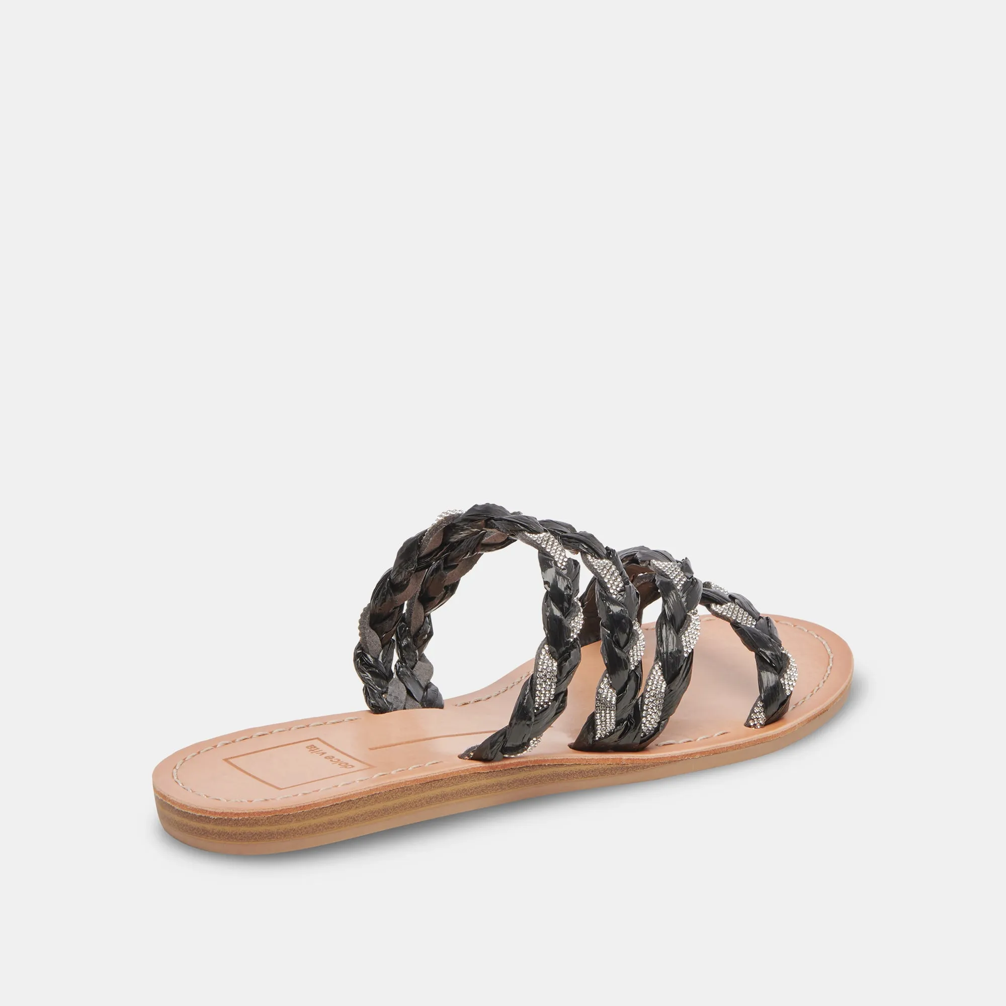 SANDALES KHLOE NOIRES À STRASS