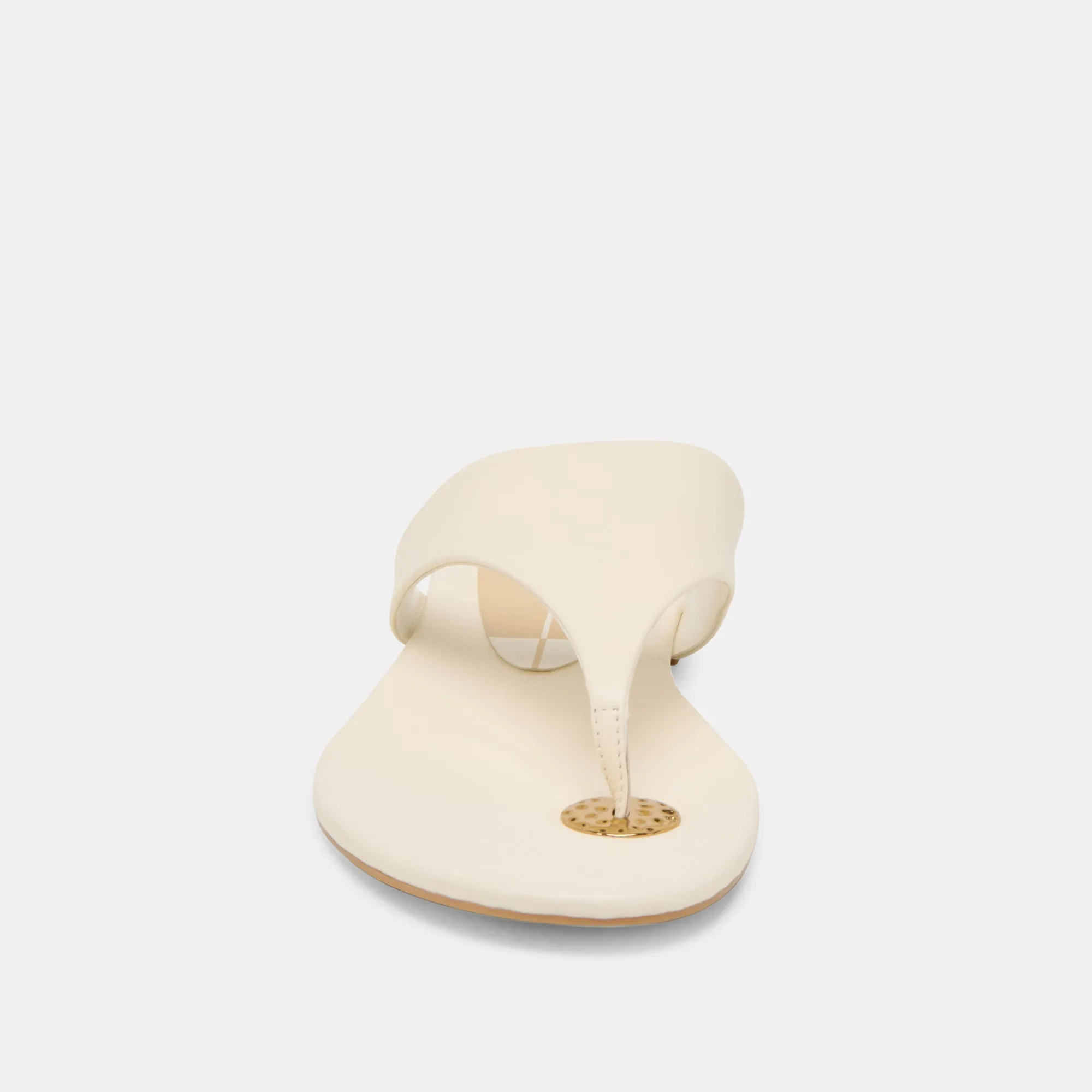 SANDALES KITTLE EN CUIR BLANC CASSÉ