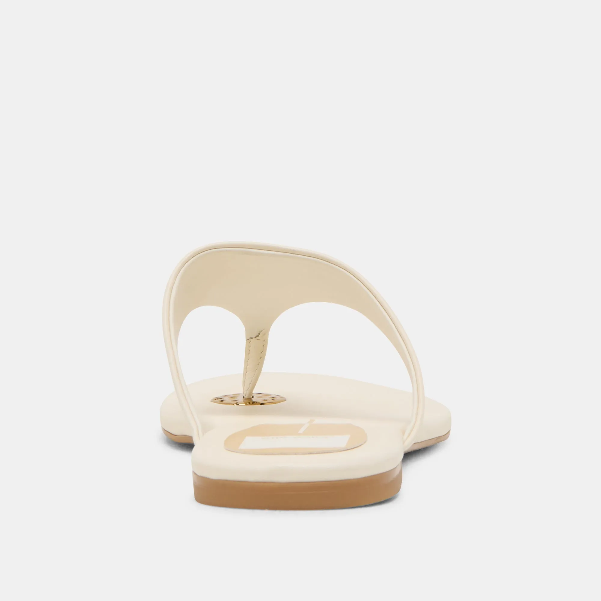 SANDALES KITTLE EN CUIR BLANC CASSÉ