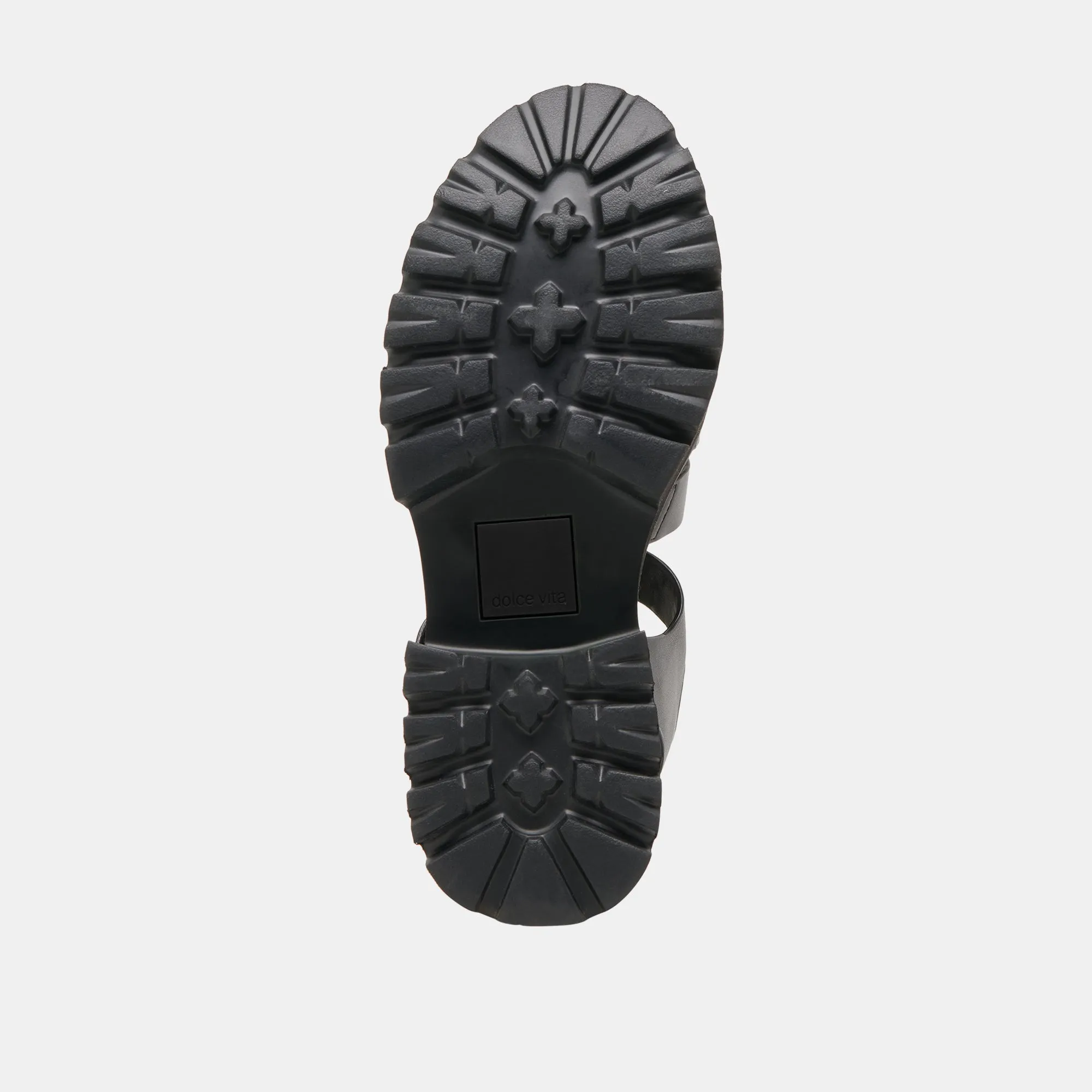 SANDALES TONALES LASLY EN CUIR NOIR