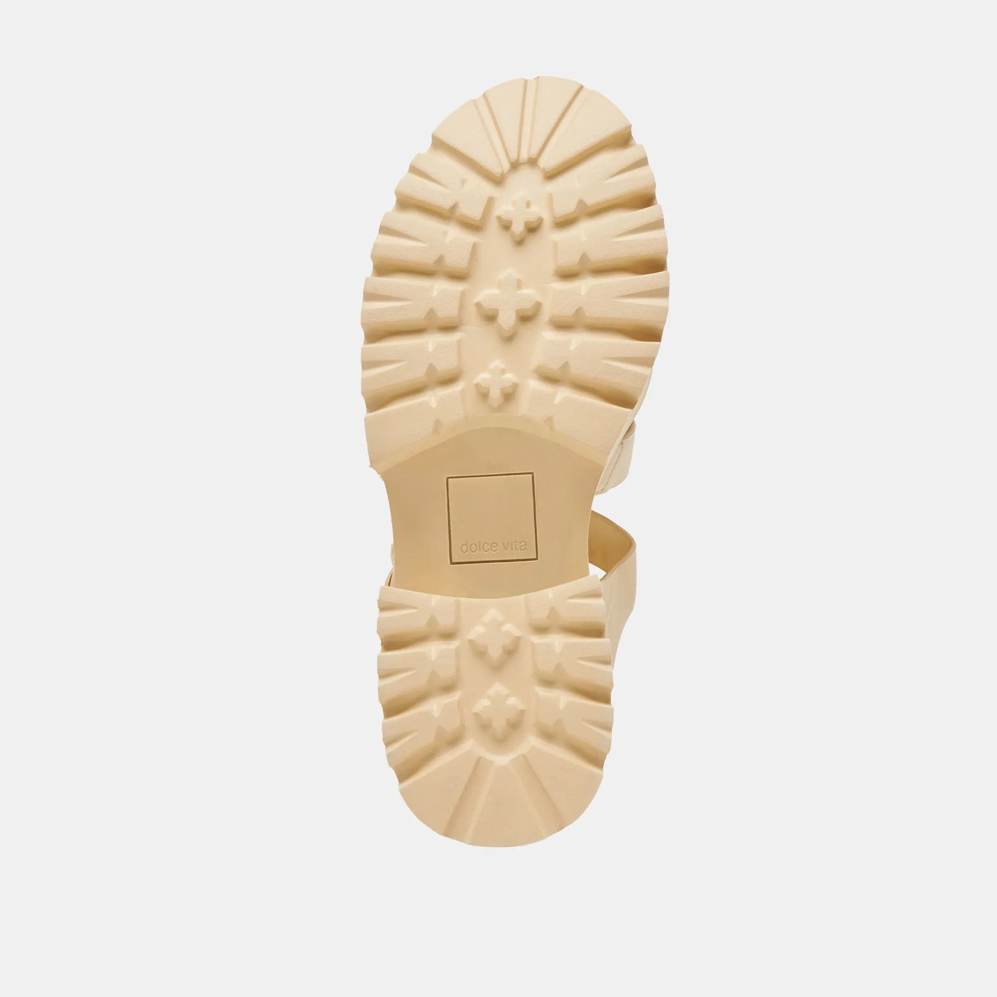 SANDALES TONALES LASLY EN CUIR JAUNE CLAIR