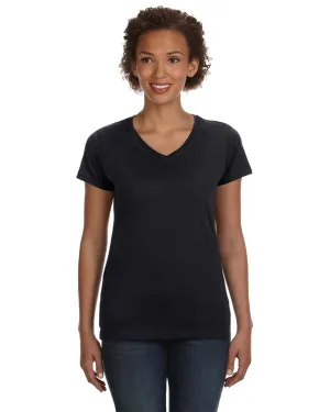 LAT 3507 T-shirt pour femmes en maille fine à col en V