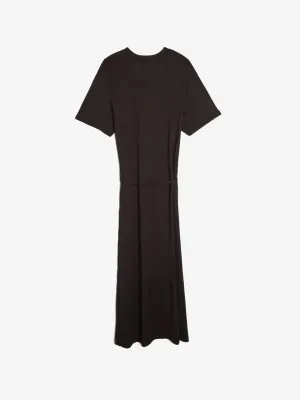 LEMAIRE - Robe t-shirt en côtes ceinturée pour femme