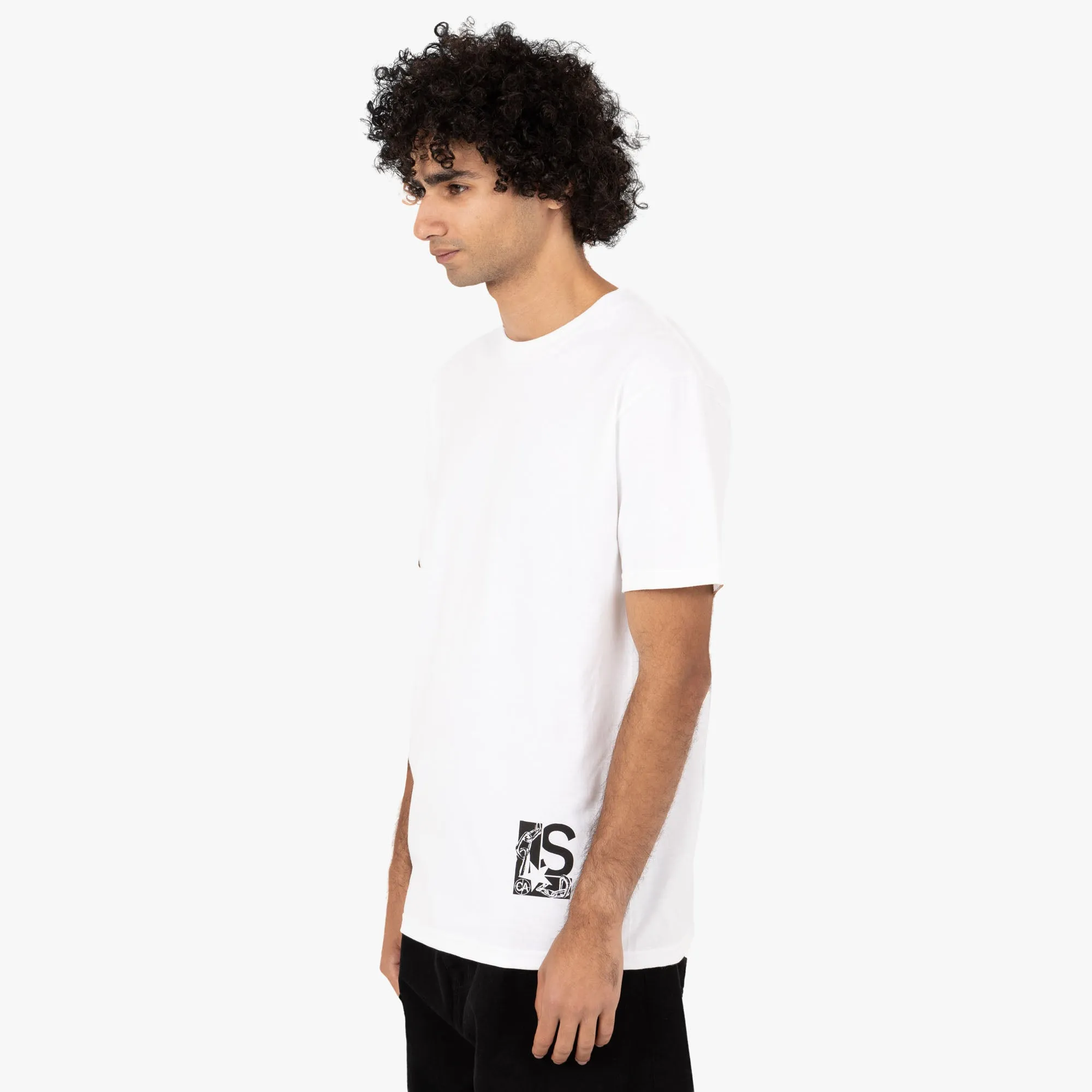 T-shirt Censeur avec Logo Livestock Chain / Blanc
