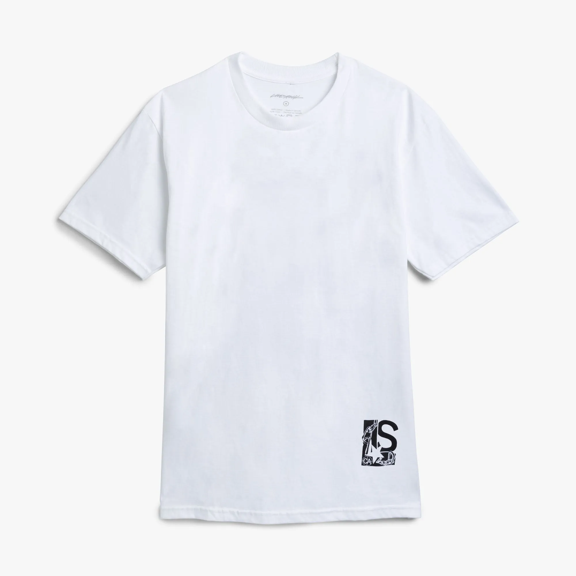 T-shirt Censeur avec Logo Livestock Chain / Blanc