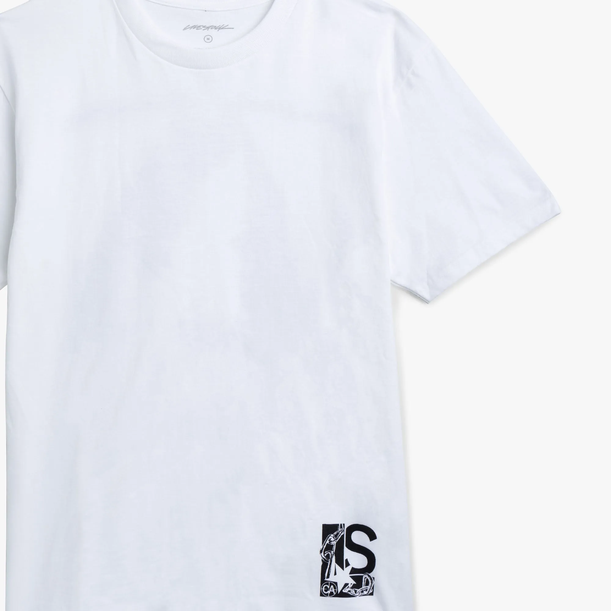 T-shirt Censeur avec Logo Livestock Chain / Blanc