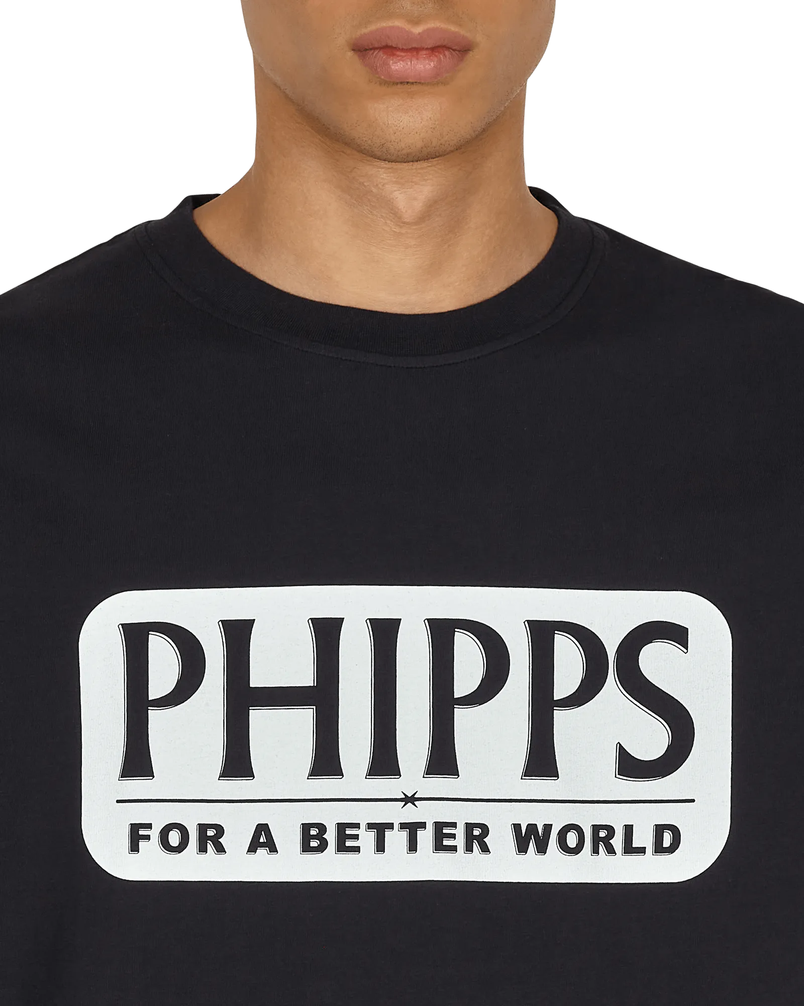 T-shirt manches longues graphique avec logo bleu