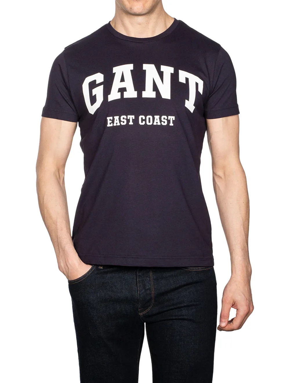 T-shirt à manches courtes avec logo Bleu soir