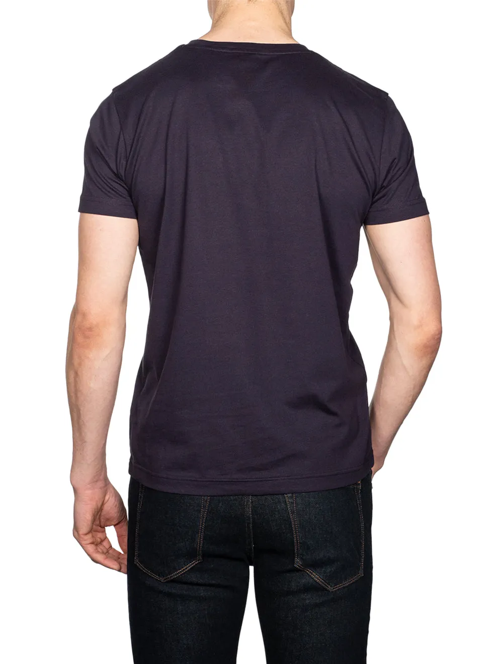 T-shirt à manches courtes avec logo Bleu soir