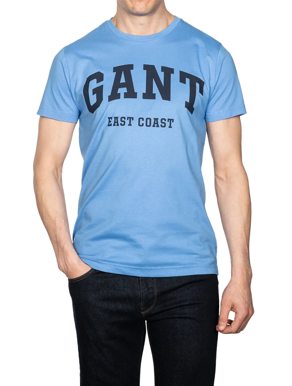 T-shirt à manches courtes avec logo Bleu Pacifique