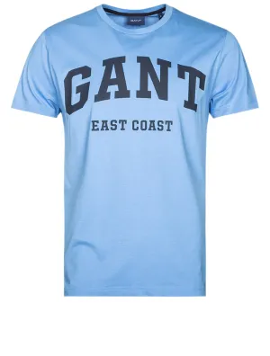 T-shirt à manches courtes avec logo Bleu Pacifique