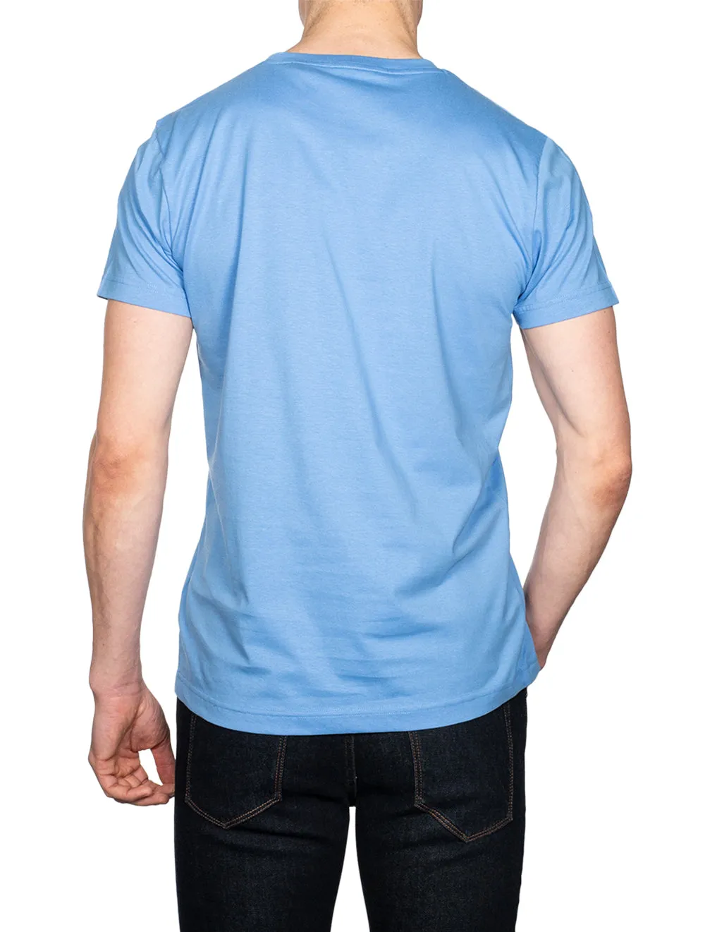 T-shirt à manches courtes avec logo Bleu Pacifique
