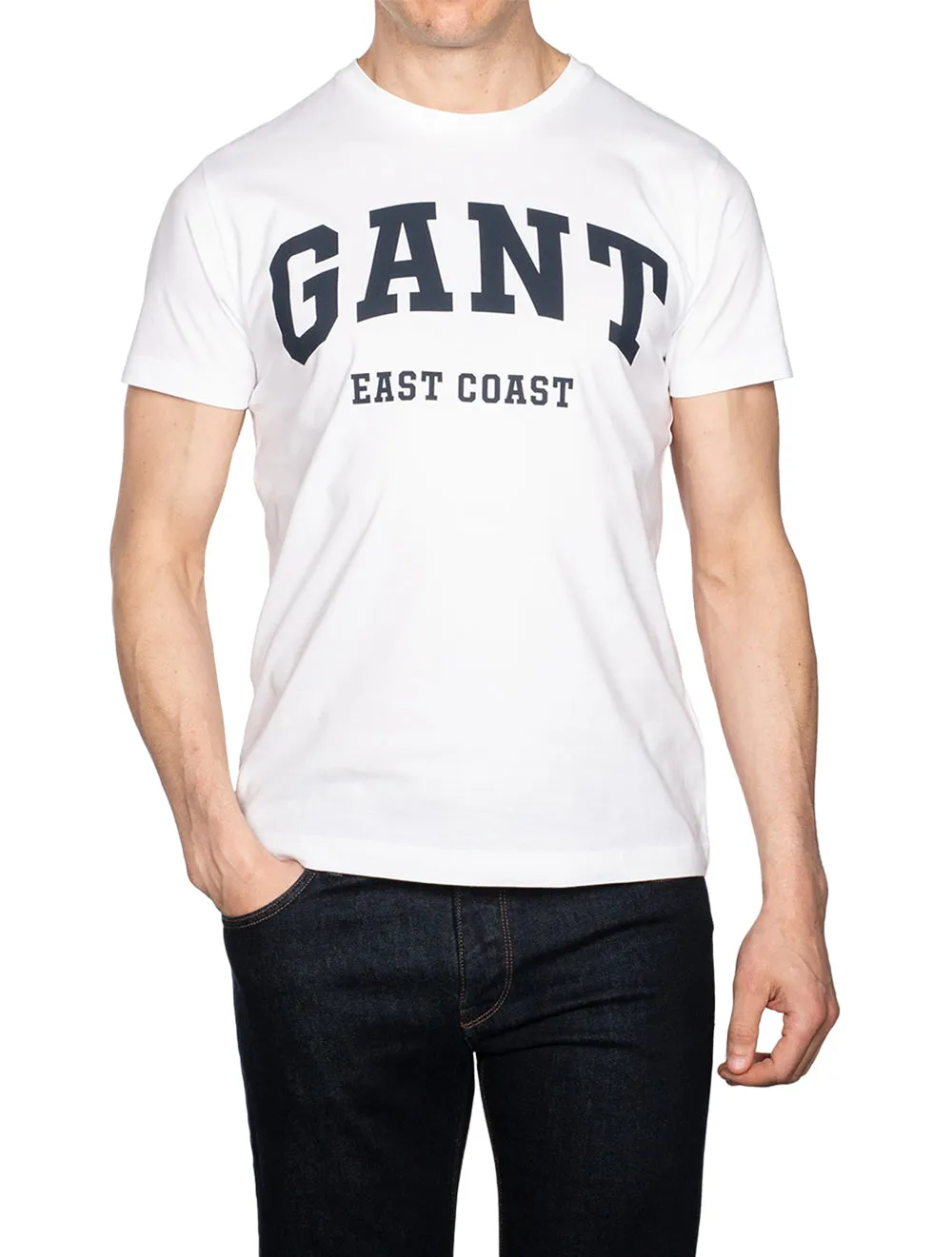 T-shirt à manches courtes avec logo Blanc