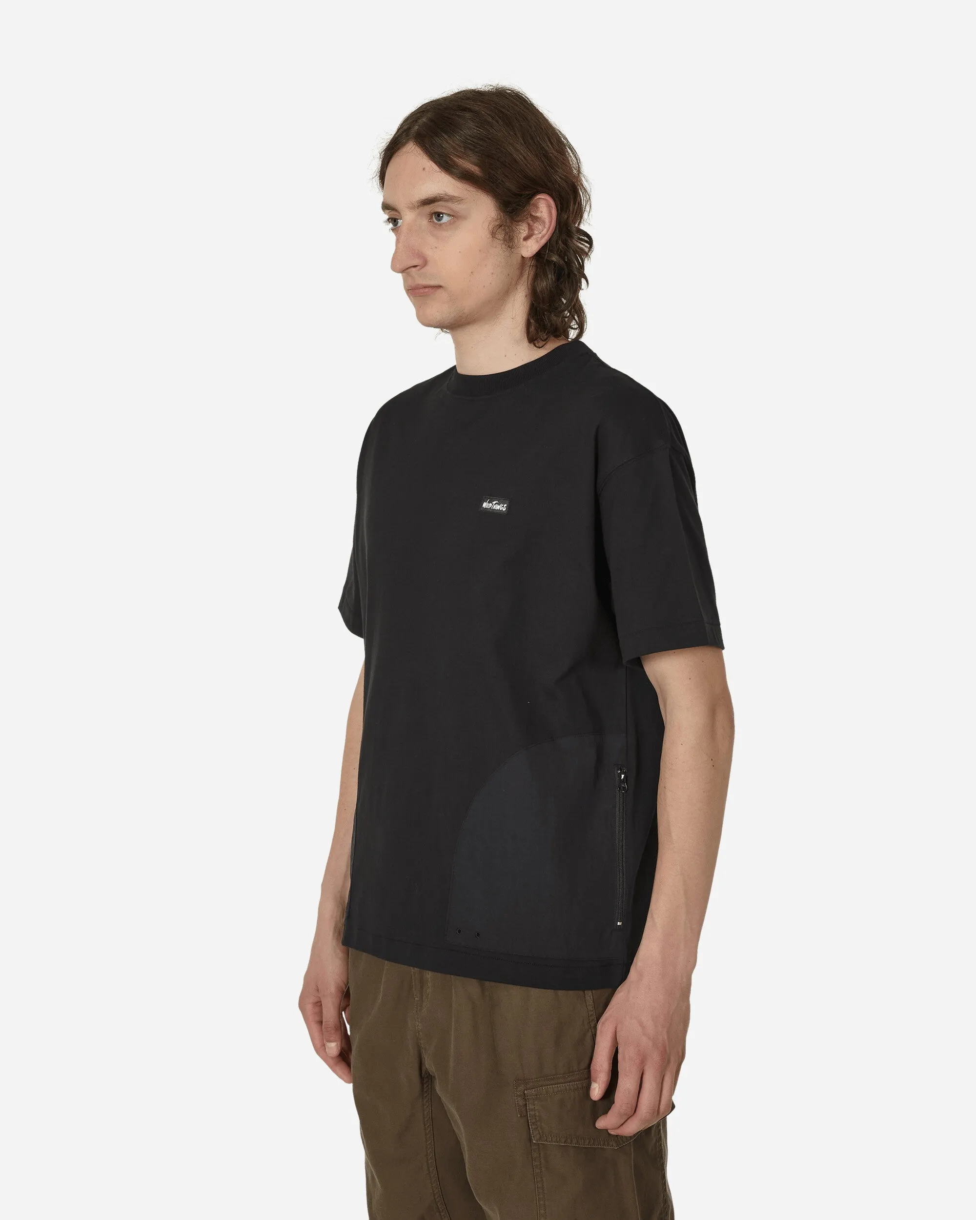 T-shirt basique noir à encolure ronde