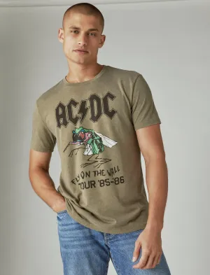 Lucky Brand Acdc T-shirt Volant 378 Olive Lucky Brand