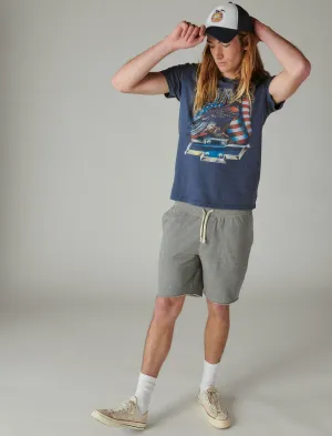 Lucky Brand Chevy Eagle Tee Robe Bleus Lucky Brand