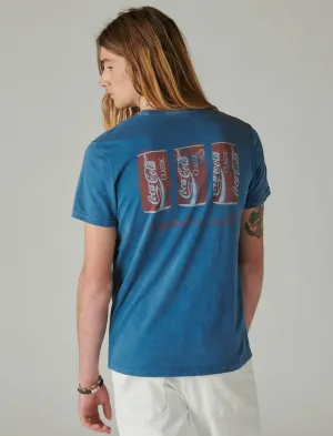 Lucky Brand Coca-Cola T-shirt Glaciale Bleu Foncé Lucky Brand