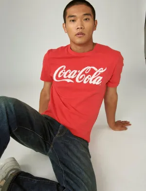 T-shirt graphique avec logo Lucky Brand Coca Cola Rouge véritable Lucky Brand