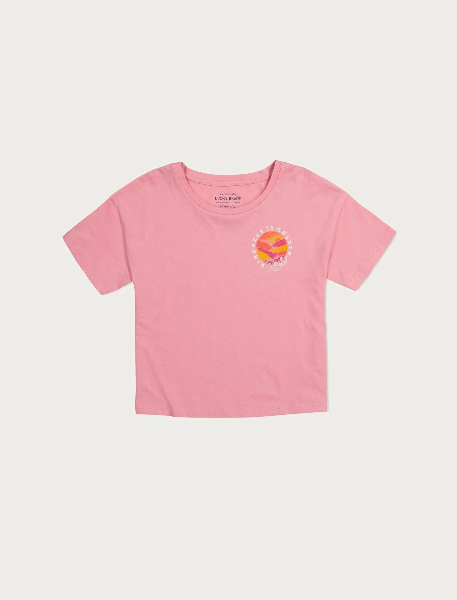 Lucky Brand Girls La Gentillesse Est Dorée T-shirt Melon Lucky Brand