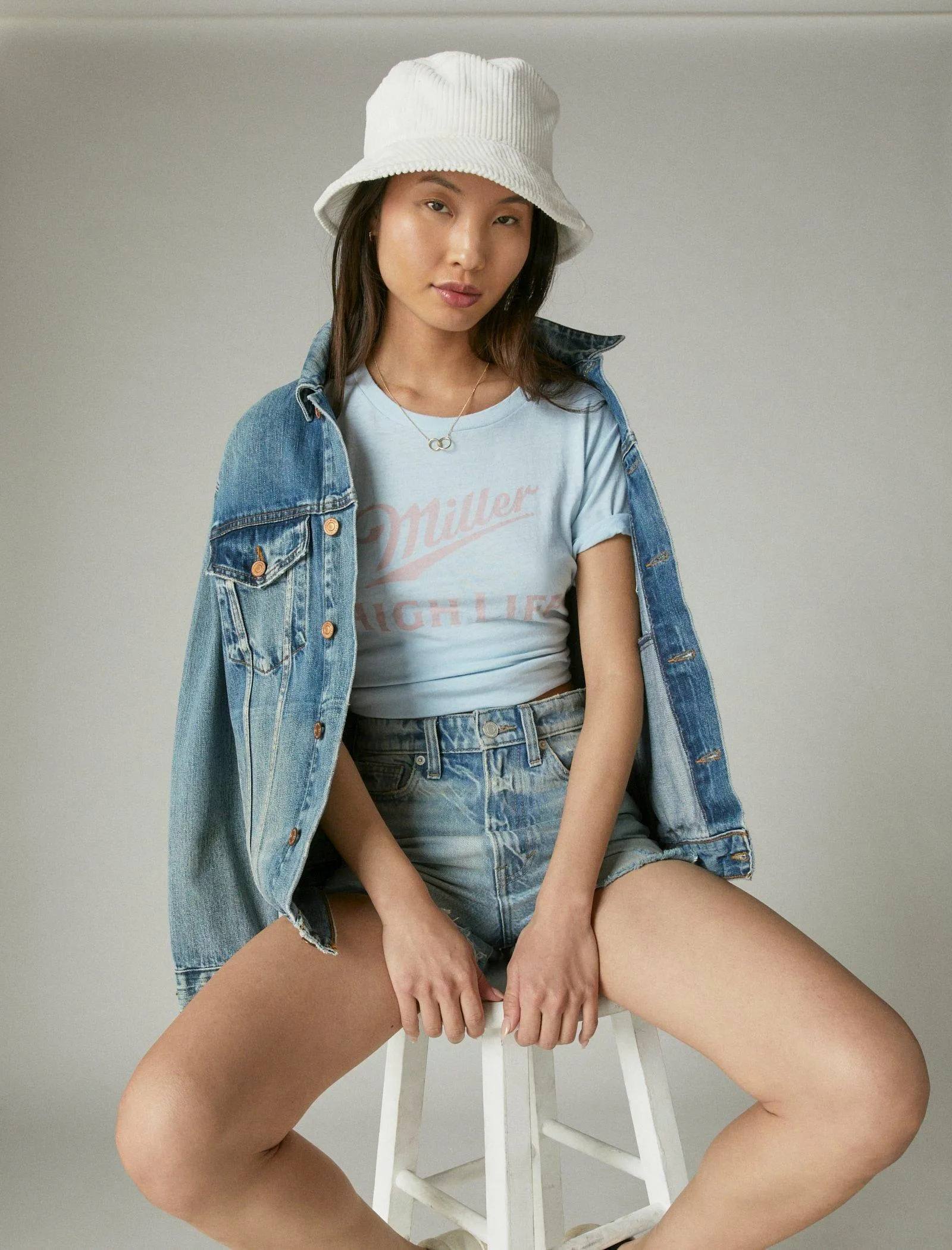 T-shirt classique Miller Highlife de Lucky Brand - Marée calme - Lucky Brand