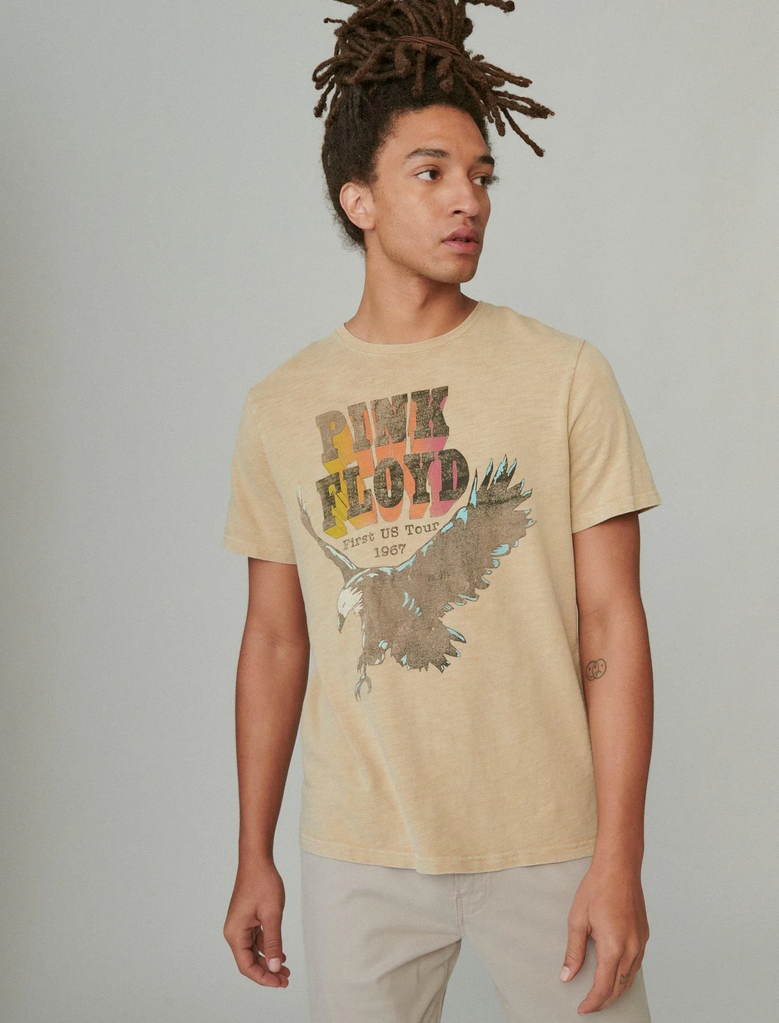 Lucky Brand T-shirt Pink Floyd Aigle Blé Lucky Brand