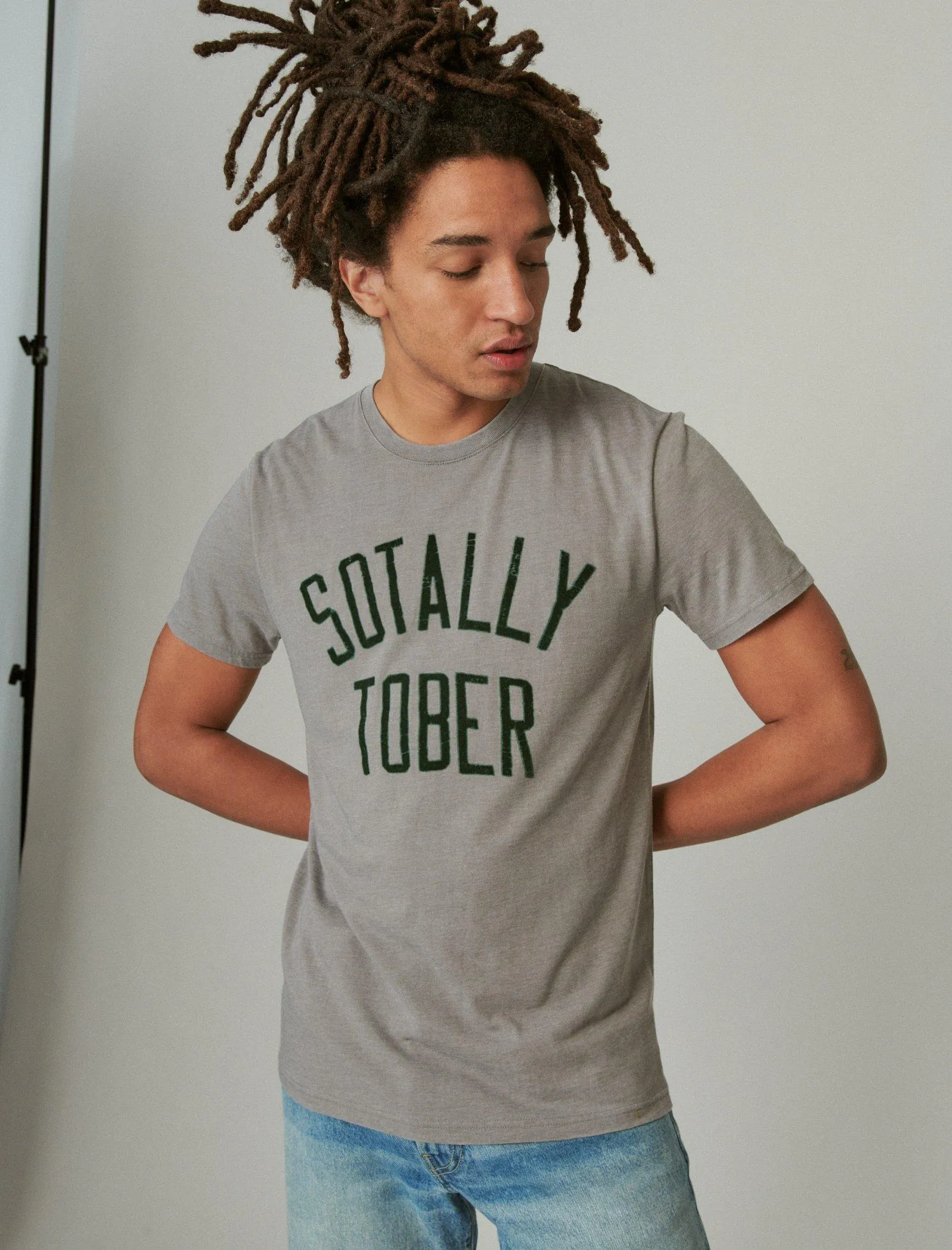 Lucky Brand T-shirt Sotally Tober Gris givré Lucky Brand