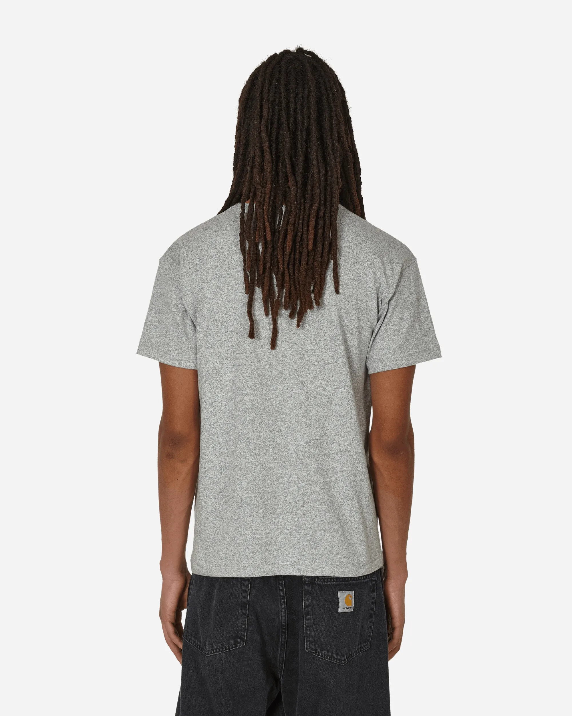 T-shirt à col rond fabriqué au Japon Gris Oxford
