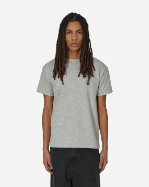 T-shirt à col rond fabriqué au Japon Gris Oxford