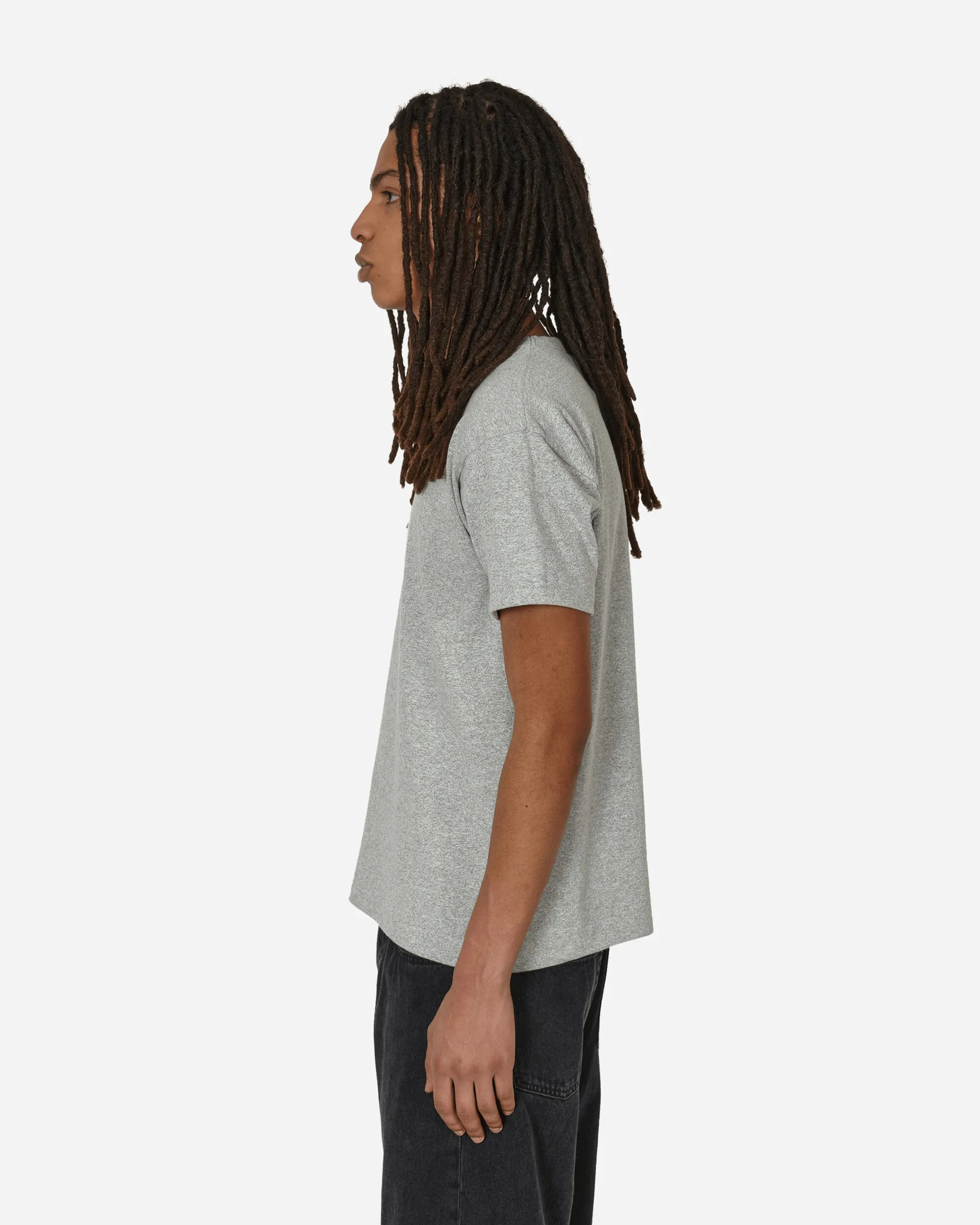 T-shirt à col rond fabriqué au Japon Gris Oxford